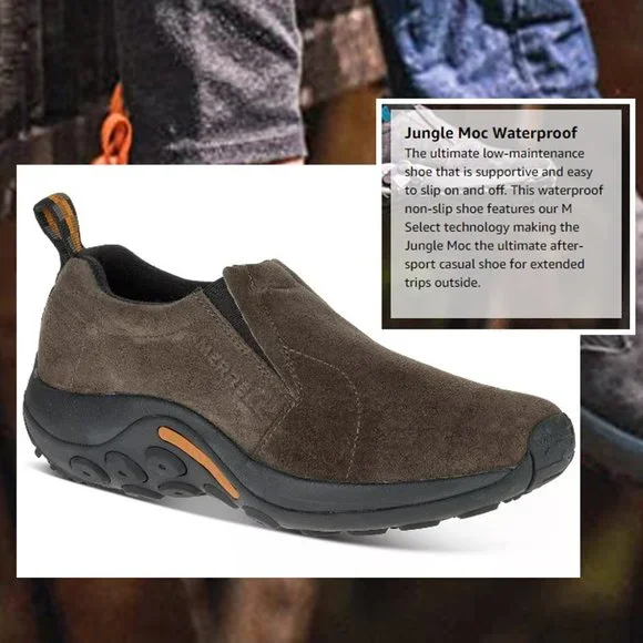 MERRELL Jungle Suede Moc Slip-On Shoes  NEW!! - Picture 2 of 16